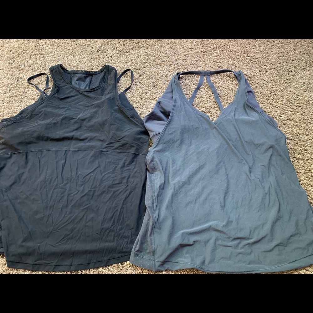 Lululemon tank with built in bra. Size 12 - 2pk